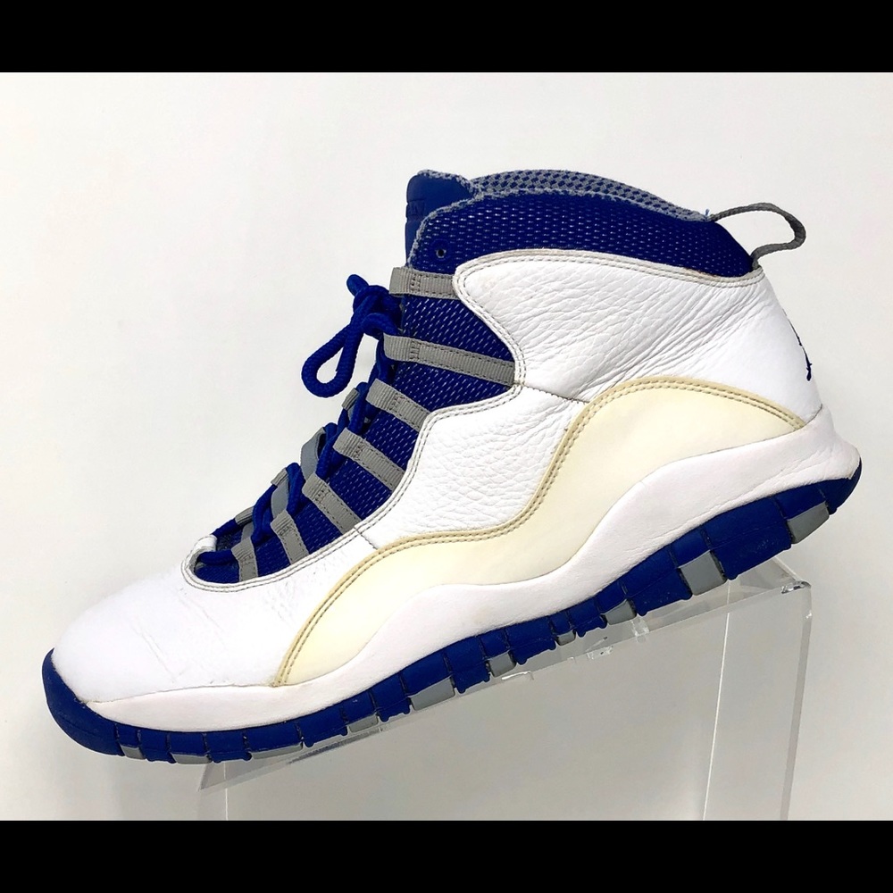 Nike Air Jordan Retro 10 TXT Old Royal 487214-107 - Picture 3 of 8
